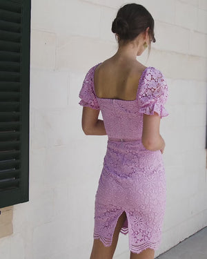 Ellington Lace Dress - Lilac