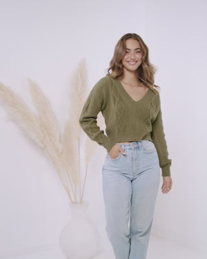 Zahra Knit-Khaki