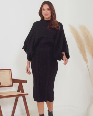 Donnie Knit Top-Black