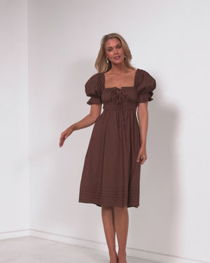 Janice Dress-Brown