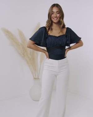 Luca Bodysuit-Navy