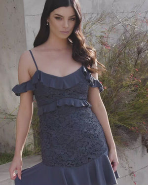 Lizzie Dress - Steele Blue