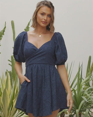 Rowen Dress - Navy